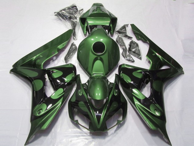 Shop Gloss Green and Black Honda CBR1000RR Motorcycle Fairings 06-07 Shop Gloss Green and Black Honda CBR1000RR Motorcycle Fairings 06-07