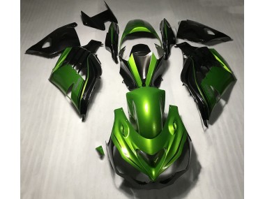 Shop Gloss Green and Black Kawasaki ZX14R Motorcycle Fairings 12-19