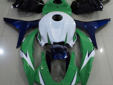 Shop Gloss Green and Blue Honda CBR600RR Motorcycle Fairings 09-12