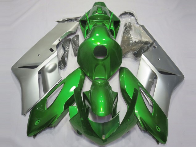 Shop Gloss Green and Silver Honda CBR1000RR Motorcycle Fairings 04-05 Shop Gloss Green and Silver Honda CBR1000RR Motorcycle Fairings 04-05
