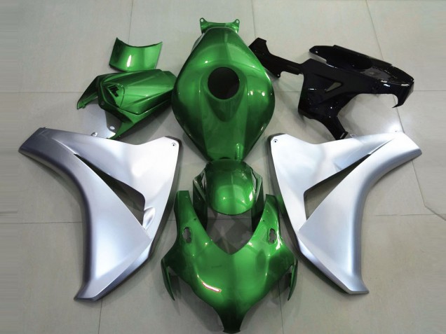 Shop Gloss Green and Silver Honda CBR1000RR Motorcycle Fairings 08-11 Shop Gloss Green and Silver Honda CBR1000RR Motorcycle Fairings 08-11