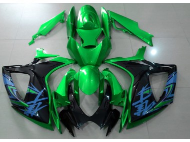 Shop Gloss Green & Black Suzuki GSXR750 Motorcycle Fairings 06-07