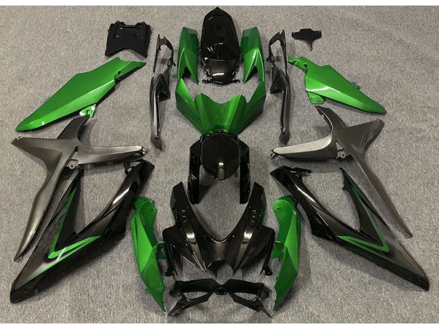 Shop Gloss Green & Green R Suzuki GSXR750 Motorcycle Fairings 08-10 Shop Gloss Green & Green R Suzuki GSXR750 Motorcycle Fairings 08-10