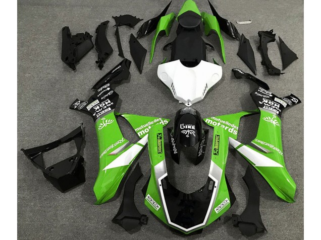 Shop Gloss Green Logo Style Yamaha R1 Motorcycle Fairings 15-19 Shop Gloss Green Logo Style Yamaha R1 Motorcycle Fairings 15-19