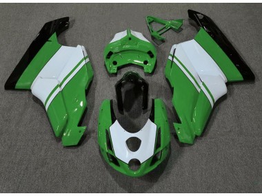 Shop Gloss Green & White Ducati 749 Motorcycle Fairings 999 Motorcycle Fairings 03-04
