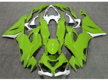 Shop Gloss Green & White Kawasaki ZX6R Motorcycle Fairings 19-20