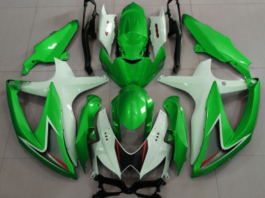 Shop Gloss Green & White Suzuki GSXR750 Motorcycle Fairings 08-10
