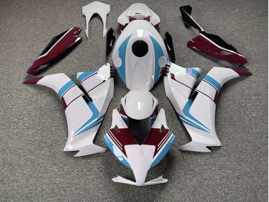 Shop Gloss Light Blue and Maroon Honda CBR1000RR Motorcycle Fairings 12-16