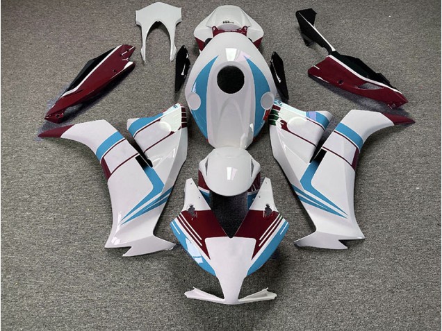 Shop Gloss Light Blue and Maroon Honda CBR1000RR Motorcycle Fairings 12-16 Shop Gloss Light Blue and Maroon Honda CBR1000RR Motorcycle Fairings 12-16