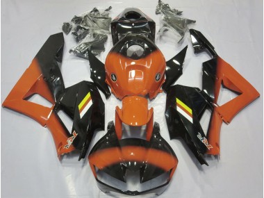 Shop Gloss Orange and Black Fade Honda CBR600RR Motorcycle Fairings 13-20