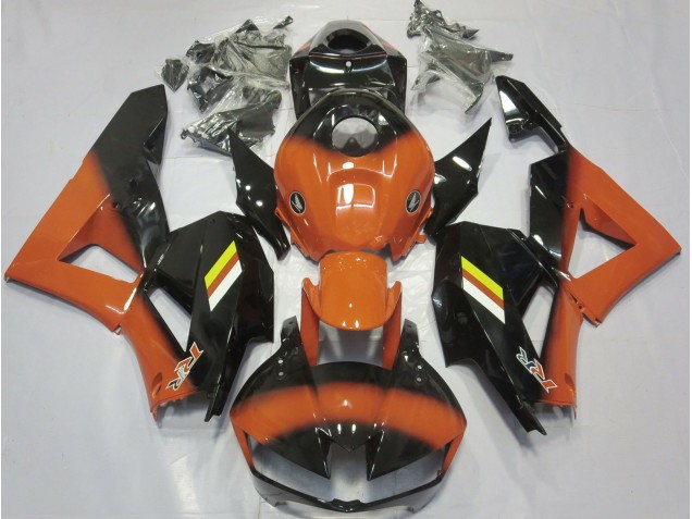 Shop Gloss Orange and Black Fade Honda CBR600RR Motorcycle Fairings 13-20 Shop Gloss Orange and Black Fade Honda CBR600RR Motorcycle Fairings 13-20