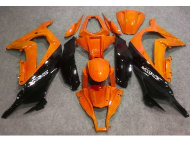 Shop Gloss Orange and Black Kawasaki ZX10R Motorcycle Fairings 16-19