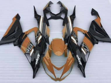 Shop Gloss Orange and Black Kawasaki ZX6R Motorcycle Fairings 13-18