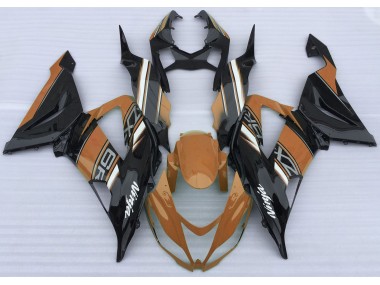 Shop Gloss Orange and Black Kawasaki ZX6R Motorcycle Fairings 13-18