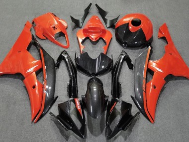 Shop Gloss Orange and Carbon Yamaha R6 Motorcycle Fairings 08-16
