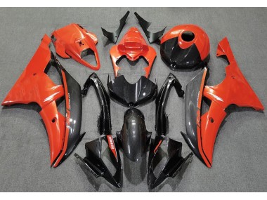 Shop Gloss Orange and Carbon Yamaha R6 Motorcycle Fairings 08-16