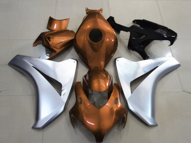 Shop Gloss Orange and Silver Honda CBR1000RR Motorcycle Fairings 08-11