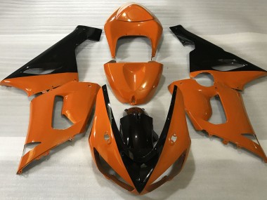 Shop Gloss Orange & Black Kawasaki ZX6R Motorcycle Fairings 05-06