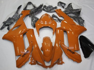 Shop Gloss Orange Kawasaki ZX6R Motorcycle Fairings 07-08