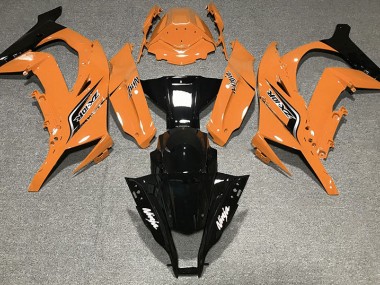 Shop Gloss Orange & Logos Kawasaki ZX10R Motorcycle Fairings 11-15