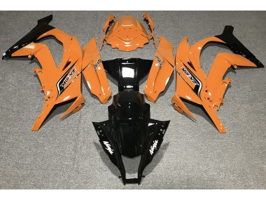 Shop Gloss Orange & Logos Kawasaki ZX10R Motorcycle Fairings 11-15