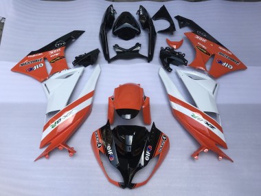 Shop Gloss Orange & Logos Kawasaki ZX6R Motorcycle Fairings 09-12