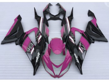 Shop Gloss Pink and Black Kawasaki ZX6R Motorcycle Fairings 13-18