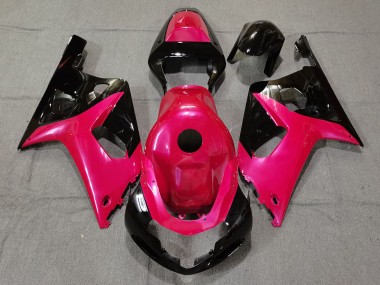 Shop Gloss Pink and Black Suzuki GSXR750 Motorcycle Fairings 01-03