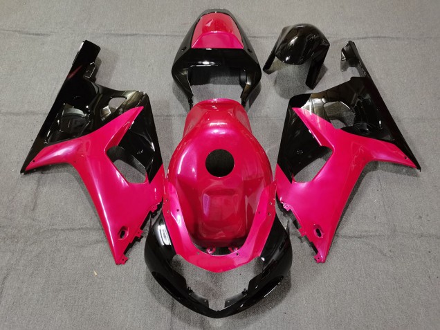 Shop Gloss Pink and Black Suzuki GSXR750 Motorcycle Fairings 01-03