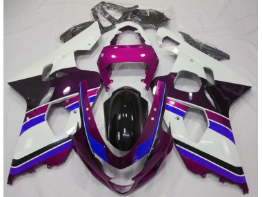 Shop Gloss Pink and Blue Suzuki GSXR750 Motorcycle Fairings 04-05