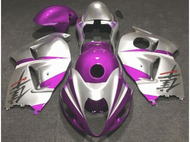 Shop Gloss Pink and Silver Suzuki GSXR Motorcycle Fairings 1300 Motorcycle Fairings 97-07
