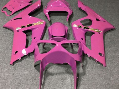 Shop Gloss Pink Kawasaki ZX6R Motorcycle Fairings 03-04