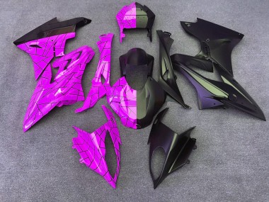 Shop Gloss Pink / Matte Black Split BMW S1000RR Motorcycle Fairings 09-18