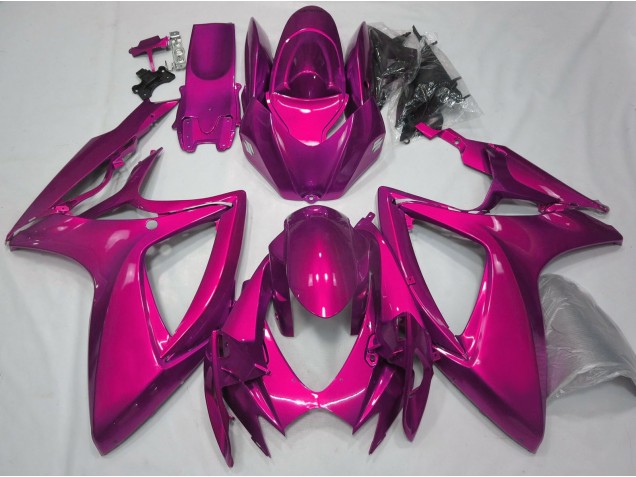Shop Gloss Pink Plain Suzuki GSXR750 Motorcycle Fairings 06-07 Shop Gloss Pink Plain Suzuki GSXR750 Motorcycle Fairings 06-07