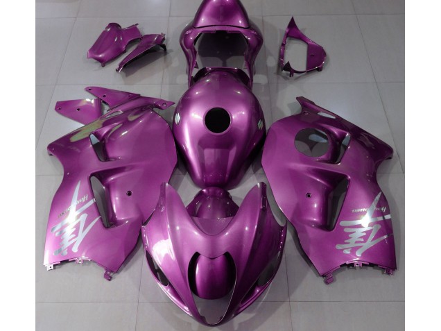 Shop Gloss Pink & Silver Logo Suzuki GSXR Motorcycle Fairings 1300 Motorcycle Fairings 97-07 Shop Gloss Pink & Silver Logo Suzuki GSXR Motorcycle Fairings 1300 Motorcycle Fairings 97-07