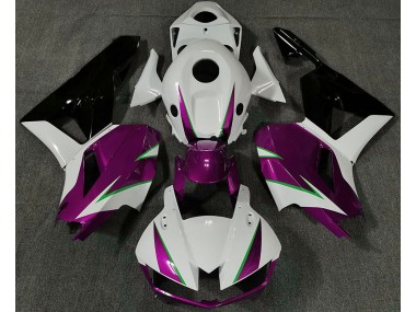 Shop Gloss Pink White and Green Honda CBR600RR Motorcycle Fairings 13-20