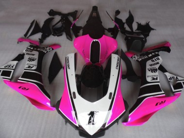 Shop Gloss Pink & White Yamaha R1 Motorcycle Fairings 15-19
