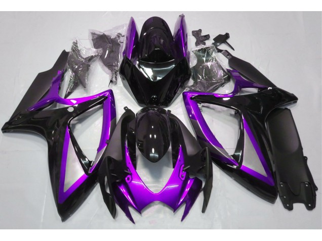 Shop Gloss Purple and Black Suzuki GSXR750 Motorcycle Fairings 06-07 Shop Gloss Purple and Black Suzuki GSXR750 Motorcycle Fairings 06-07