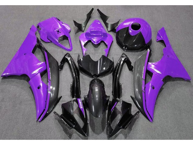 Shop Gloss Purple and Carbon Yamaha R6 Motorcycle Fairings 08-16 Shop Gloss Purple and Carbon Yamaha R6 Motorcycle Fairings 08-16