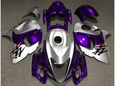 Shop Gloss Purple and Silver Suzuki GSXR Motorcycle Fairings 1300 Motorcycle Fairings 08-19