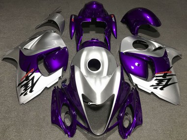 Shop Gloss Purple and Silver Suzuki GSXR Motorcycle Fairings 1300 Motorcycle Fairings 08-19