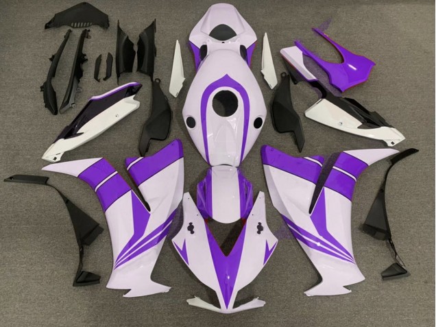 Shop Gloss Purple and White Honda CBR1000RR Motorcycle Fairings 12-16 Shop Gloss Purple and White Honda CBR1000RR Motorcycle Fairings 12-16