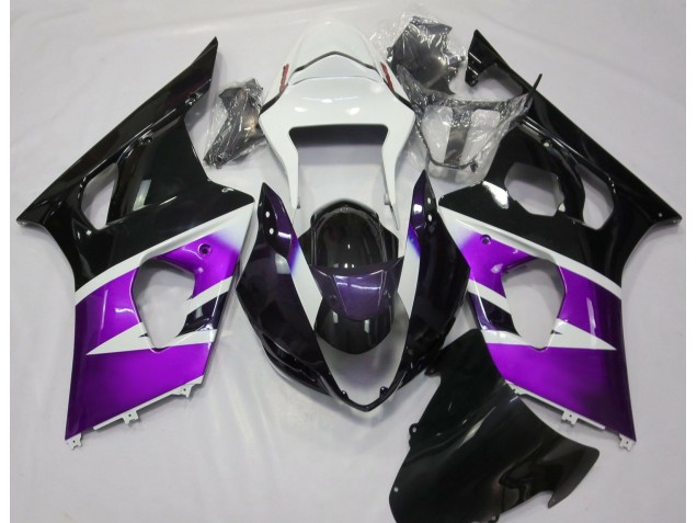 Shop Gloss Purple and White Suzuki GSXR Motorcycle Fairings 1000 Motorcycle Fairings 03-04 Shop Gloss Purple and White Suzuki GSXR Motorcycle Fairings 1000 Motorcycle Fairings 03-04