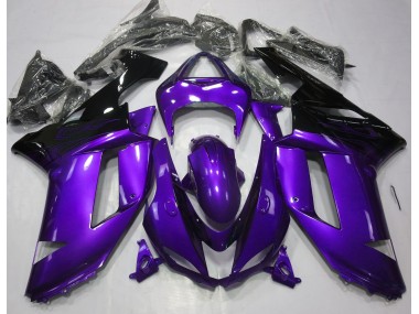 Shop Gloss Purple & Black Kawasaki ZX6R Motorcycle Fairings 07-08