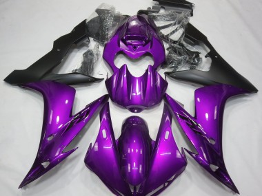 Shop Gloss Purple & Black Yamaha R1 Motorcycle Fairings 04-06