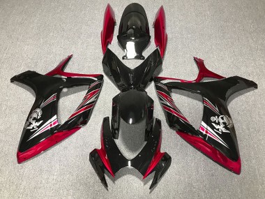 Shop Gloss Red and Black Design Suzuki GSXR750 Motorcycle Fairings 06-07