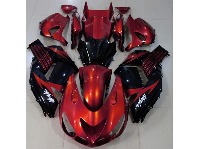 Shop Gloss Red and Black Kawasaki ZX14R Motorcycle Fairings 06-11 Shop Gloss Red and Black Kawasaki ZX14R Motorcycle Fairings 06-11