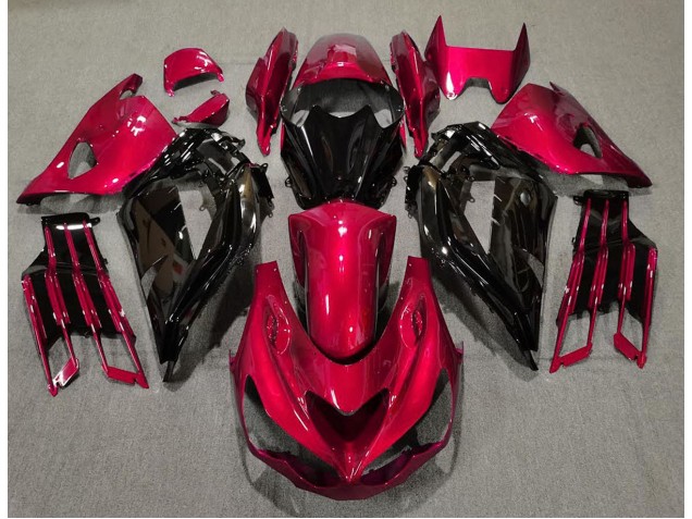 Shop Gloss Red and Black Kawasaki ZX14R Motorcycle Fairings 12-19 Shop Gloss Red and Black Kawasaki ZX14R Motorcycle Fairings 12-19