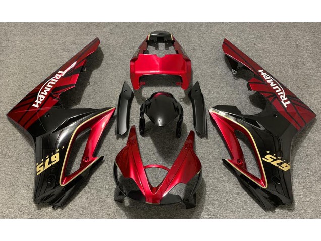 Shop Gloss Red and Black Triumph Daytona Motorcycle Fairings 675 Motorcycle Fairings 09-12 Shop Gloss Red and Black Triumph Daytona Motorcycle Fairings 675 Motorcycle Fairings 09-12