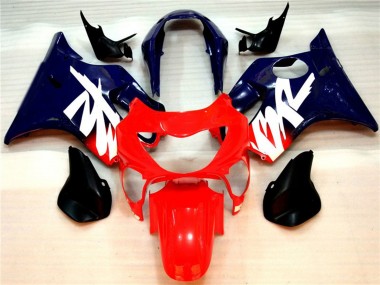 Shop Gloss Red and Blue Honda CBR600 Motorcycle Fairings F4 Motorcycle Fairings 99-00